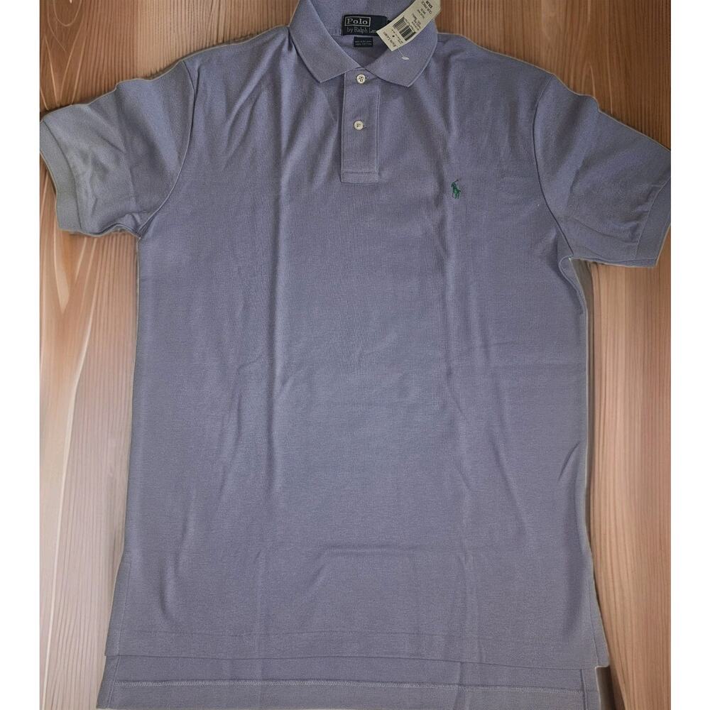 New Vintage 1990s Polo Ralph Lauren Jersey Cotton Sz S Polo Shirt Single Stitch